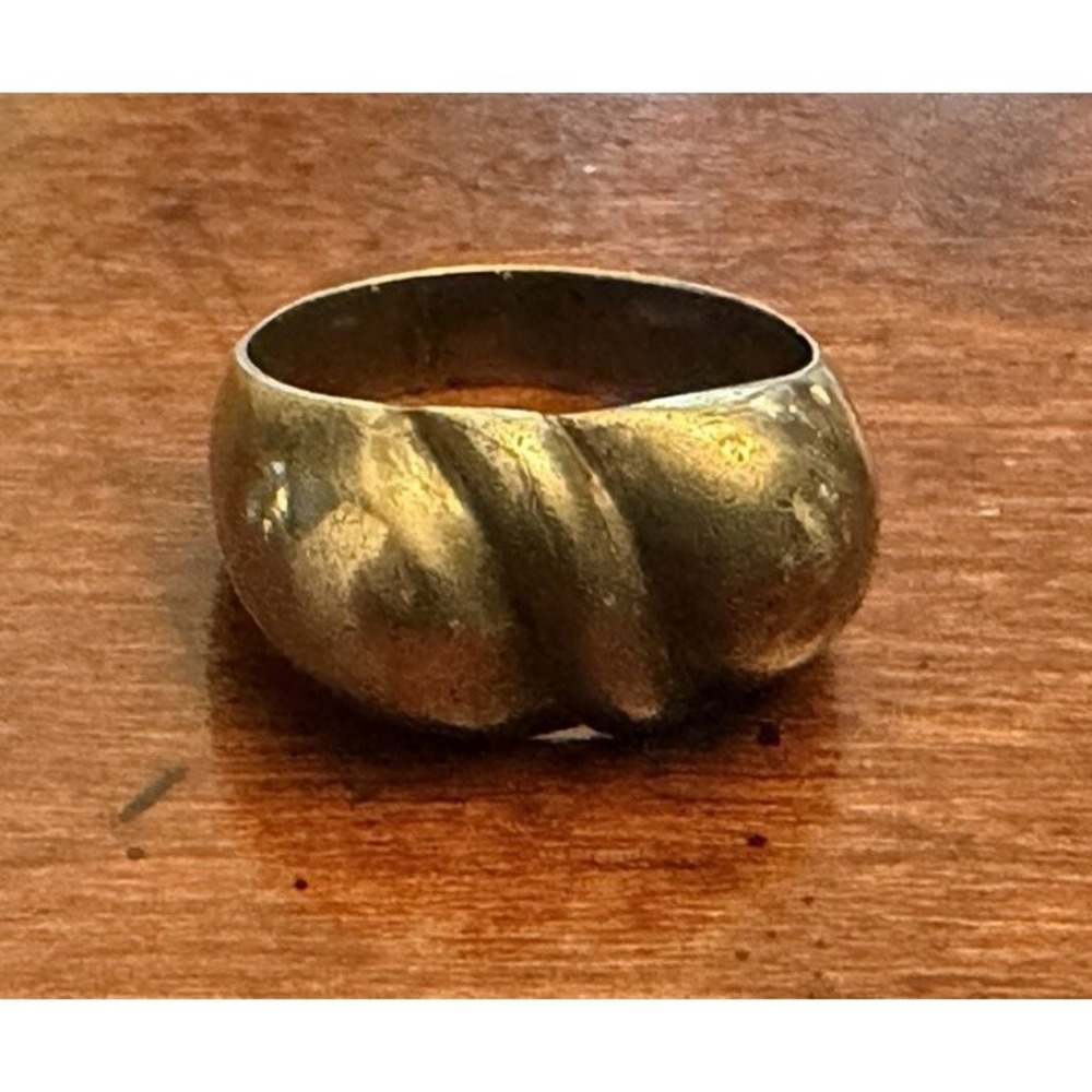 Vintage MWS Mark Wasserman Samara 925 Sterling Silver Swirl Domed Ring Size 8